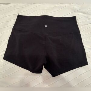 Lululemon black align 4 inch biker shorts